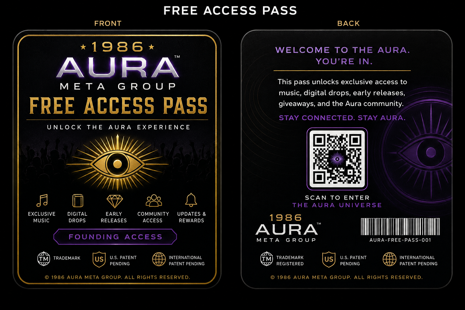 AURA META GROUP FREE ACCESS PASS 50 limited
